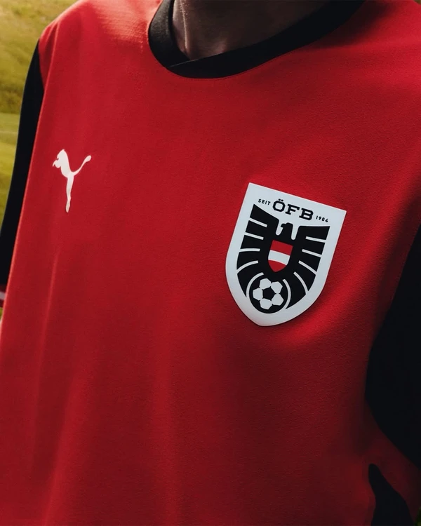 Uniforme da Áustria para Copa do Mundo 2026 por Divulgação