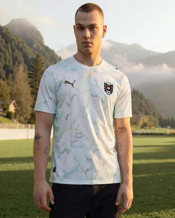 Uniforme da Áustria para Copa do Mundo 2026 por Divulgação