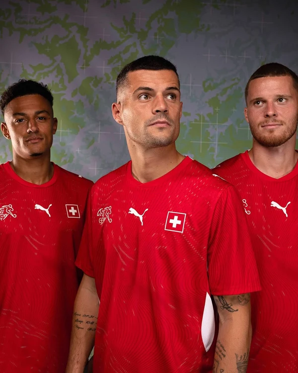 Uniforme da Suíça para Copa do Mundo 2026  por Divulgação