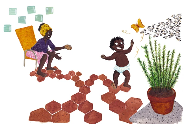 Livro ilustrado acompanha trajetória de personagem
cuja vida se entrelaça à sabedoria das plantas por Divulgação