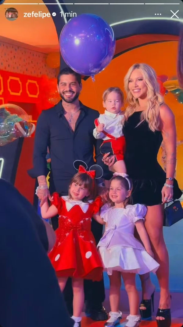 Festa de 5 anos de Maria Alice, filha de Virginia e Zé Felipe por Reprodução/Instagram