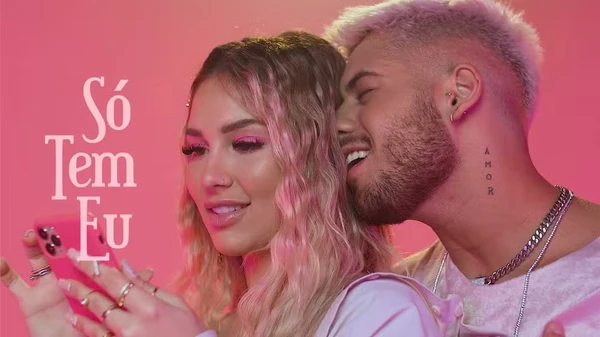 Virginia Fonseca e Zé Felipe no clipe de 'Só Tem Eu', em 2020, no início do namoro por Reprodução