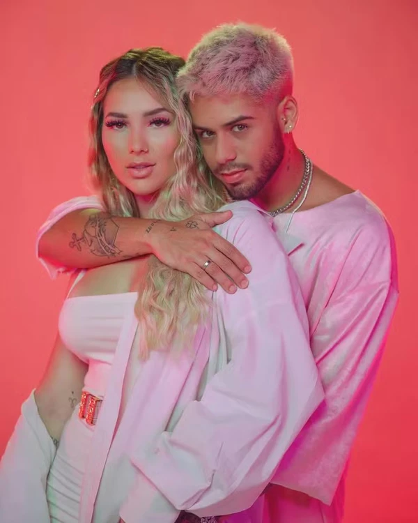 Virginia Fonseca e Zé Felipe no clipe de 'Só Tem Eu', em 2020, no início do namoro por Reprodução