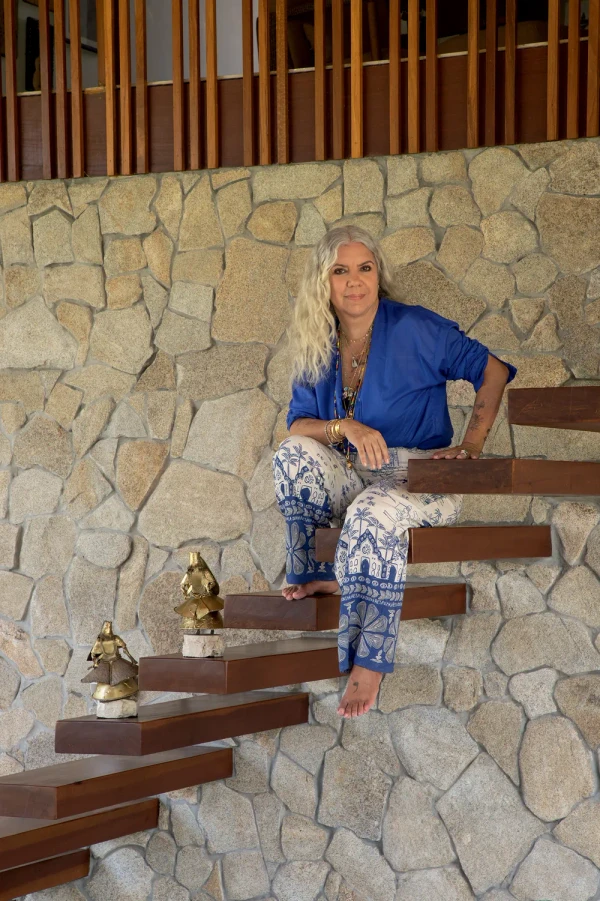 Astrid Fontenelle abriu mansão em Morro de São Paulo e mostrou decoração inspirada na Bahia por Ruy Teixeira