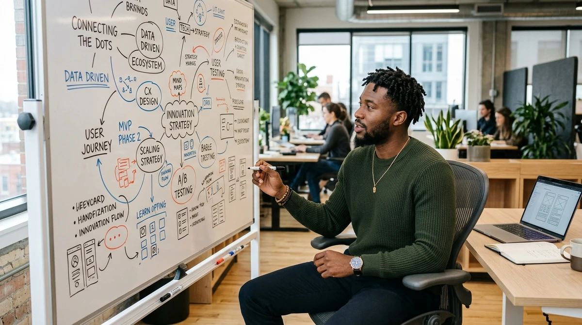 Red flag no trabalho de Aquário: inovação disruptiva desnecessária - propor uma mudança radical de metodologia ou software em um fluxo que já está consolidado e funcionando, apenas pelo desejo de testar algo novo ou fora do comum por Imagem gerada por IA