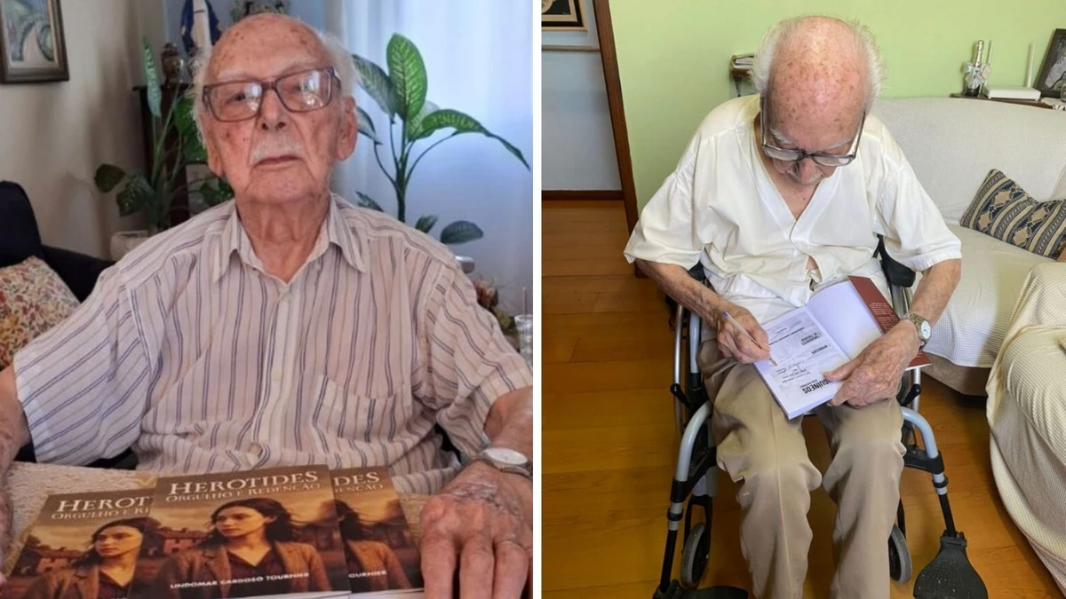 Quem é o brasileiro de 104 anos reconhecido como o escritor mais velho do mundo por Reprodução