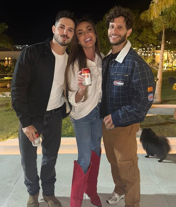 Igor Cosso, Nicole Bahls e Heron Leal por Reprodução/Instagram