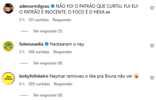 Internautas comentam sobre curtida de Neymar em foto de loira por Reprodução