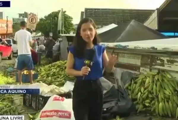 Jéssica Aquino foi agredida ao vivo por Reprodução