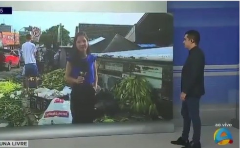 Jéssica Aquino foi agredida ao vivo por Reprodução