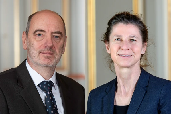 Juiz federal Yves Donzallaz e juíza federal Beatrice van de Graaf