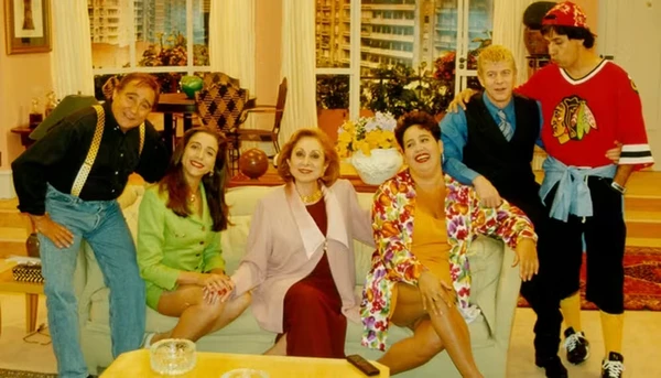O elenco original do "Sai de baixo" por Reprodução/TV Globo