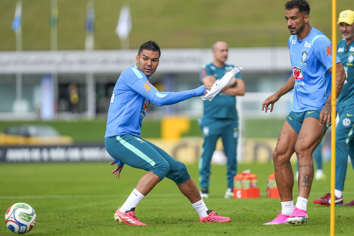 Treino da Seleção Brasileira na Granja Comary  por Divulgação/CBF