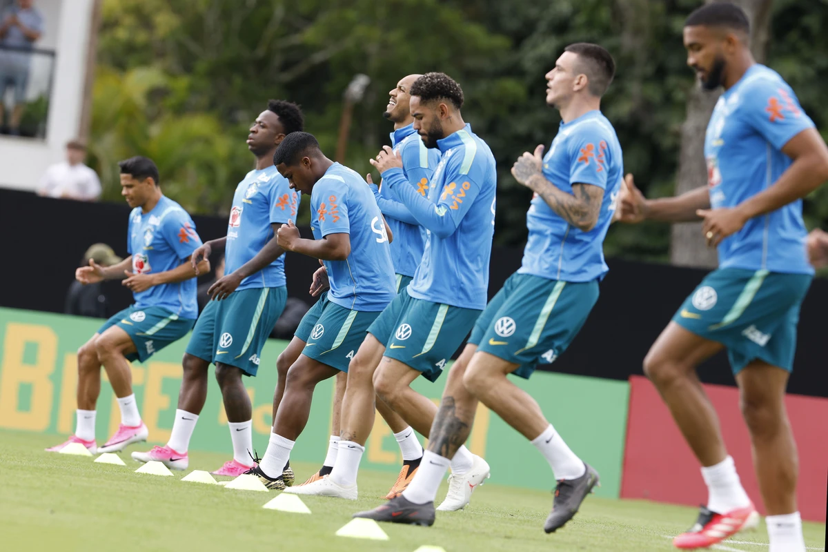 Treino da Seleção Brasileira na Granja Comary  por Divulgação/CBF