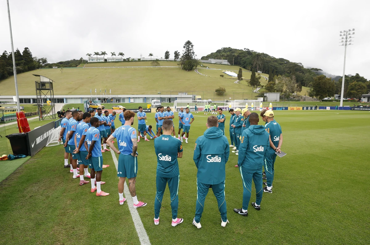 Treino da Seleção Brasileira na Granja Comary  por Divulgação/CBF