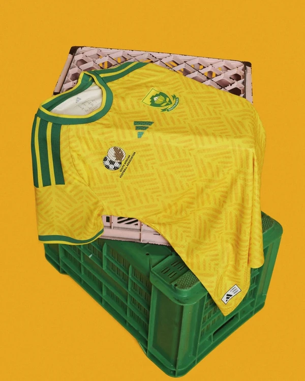 Uniforme da África do Sul para Copa do Mundo 2026 por Divulgação