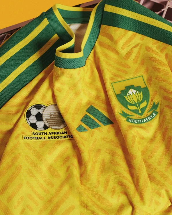 Uniforme da África do Sul para Copa do Mundo 2026 por Divulgação