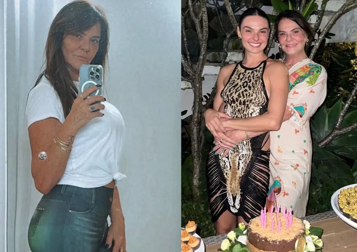 Isis Valverde e a mãe, Rosalba Nable por Reprodução