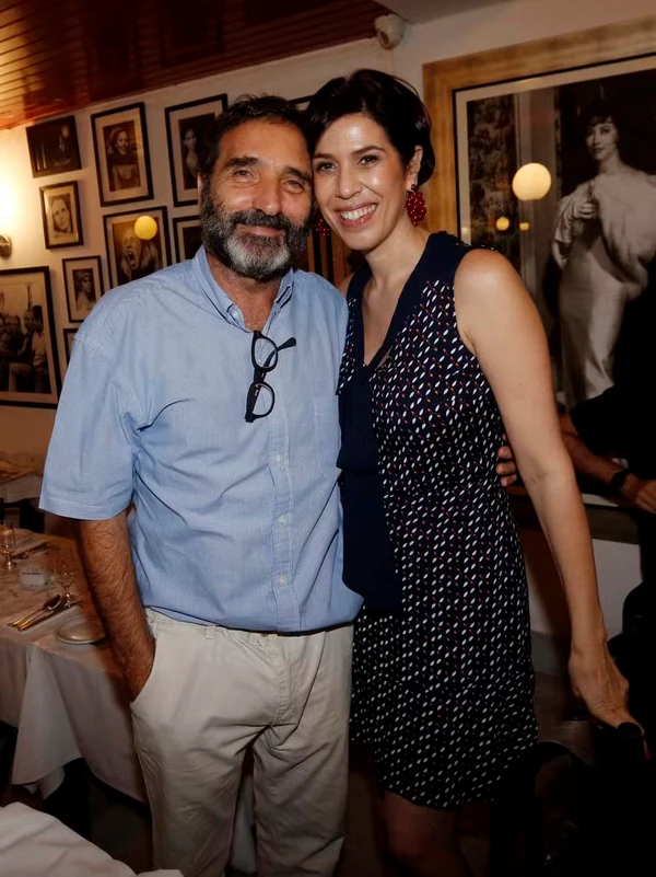 Maria Clara Gueiros e o artista plástico Edgar Duvivier por Reprodução