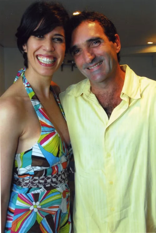 Maria Clara Gueiros e o artista plástico Edgar Duvivier por Reprodução