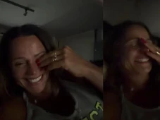 Imagem - 'Chorando de rir': Viviane Araujo e marido reagem à luta de Davi Brito e Kleber Bambam