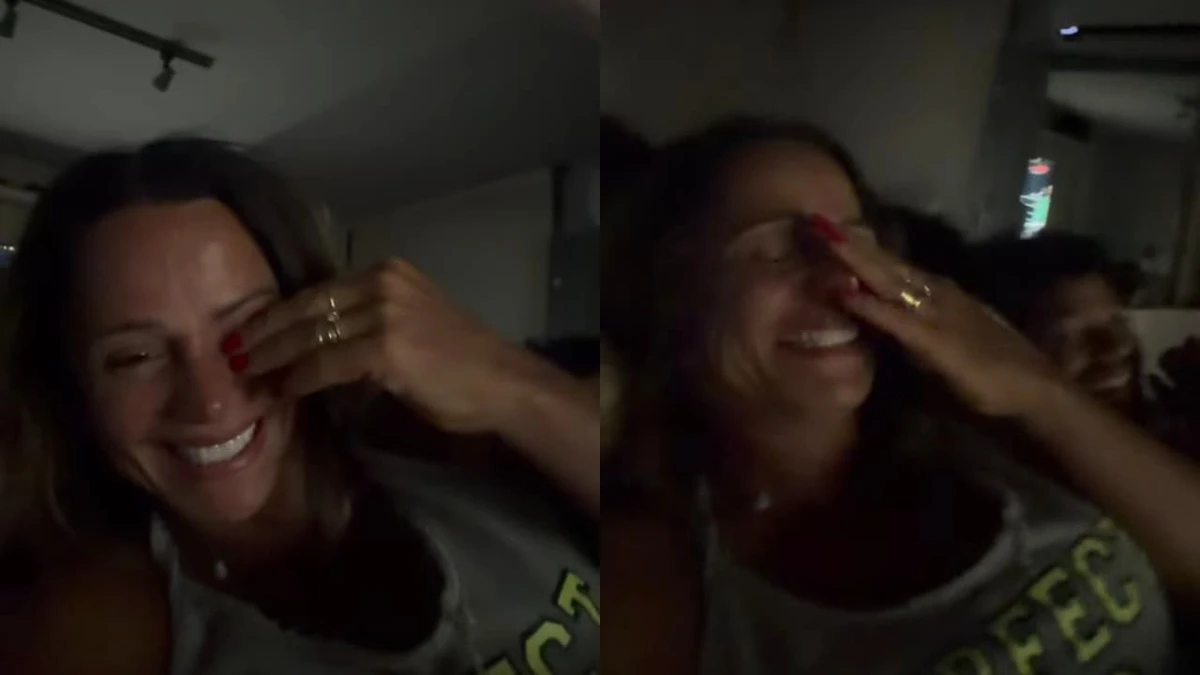 Viviane Araujo e marido reagem à luta de Davi Brito e Kleber Bambam