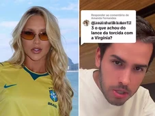 Imagem - Marido de Malu Borges detalha ataques a Virginia em jogo do Brasil: 'Começaram a jogar bolinhas e aviãozinhos'