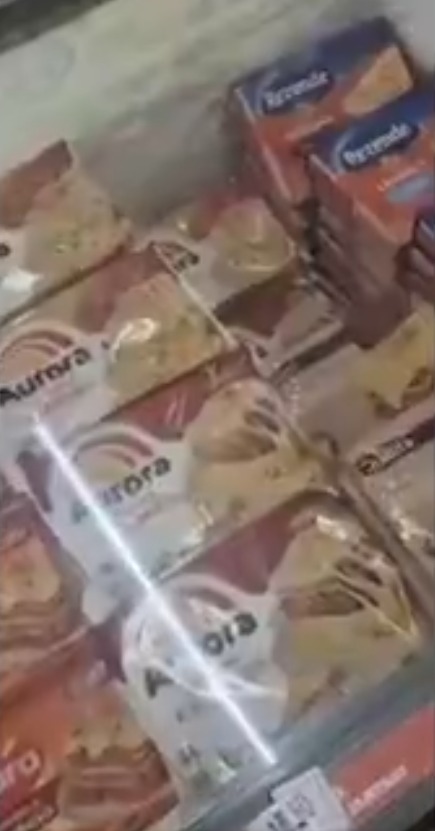 Barata é flagrada por cliente andando sobre lasanhas em freezer de supermercado por Reprodução
