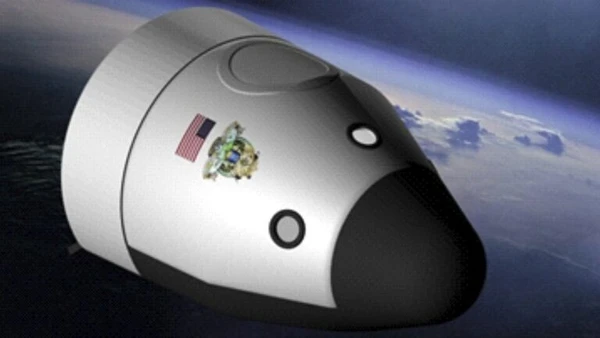 O New Shepard foi desenvolvido para voos suborbitais reutilizáveis e virou um dos símbolos mais conhecidos do turismo espacial privado por Ras67 / Wikimedia Commons