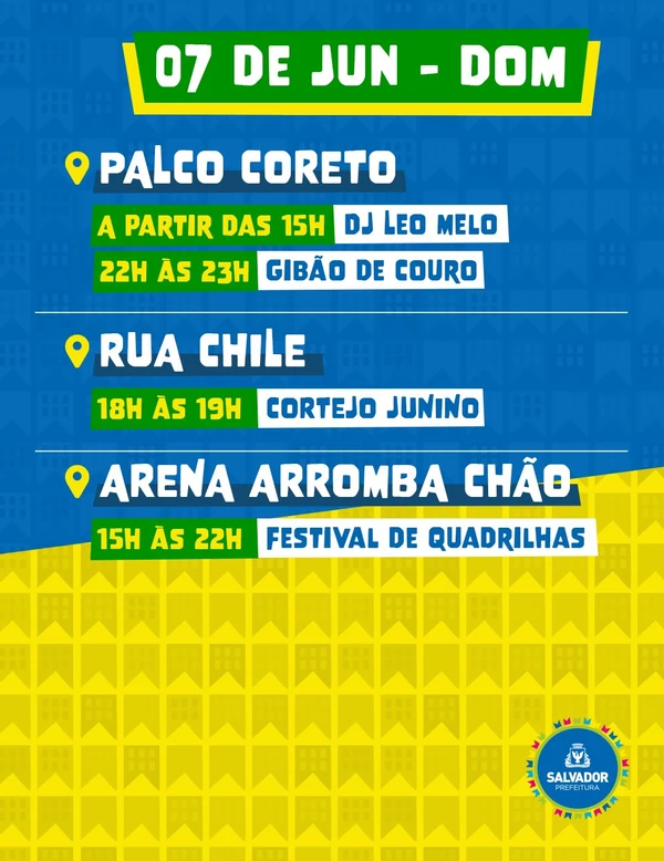 Prefeitura divulga atrações do São João no Pelourinho por Divulgação