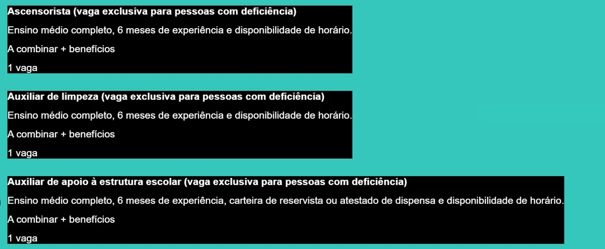 Simm oferece 305 vagas de emprego com salários de até R$ 5,2 mil nesta segunda-feira (1º) por Reprodução 