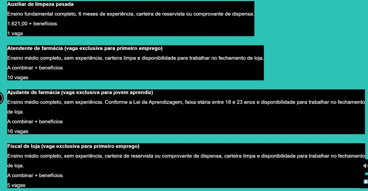 Simm oferece 305 vagas de emprego com salários de até R$ 5,2 mil nesta segunda-feira (1º) por Reprodução 
