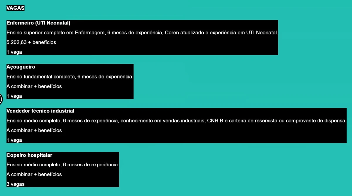 Simm oferece 305 vagas de emprego com salários de até R$ 5,2 mil nesta segunda-feira (1º) por Reprodução 