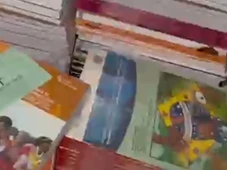 Imagem - Fiscalização encontra livros didáticos do MEC lacrados usados para embalar fogos em fábrica clandestina