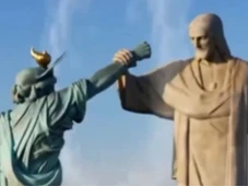 Imagem - Cristo Redentor derrota a Estátua da Liberdade em vídeo de guerra feito pelo Irã