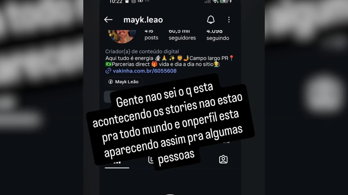 Influenciador Mayk Leão relata problemas após avistamento de OVNI por Reprodução/Redes Sociais 