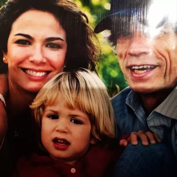 Luciana Gimenez, Lucas e Mick Jagger  por Reproduçao/Redes Sociais 