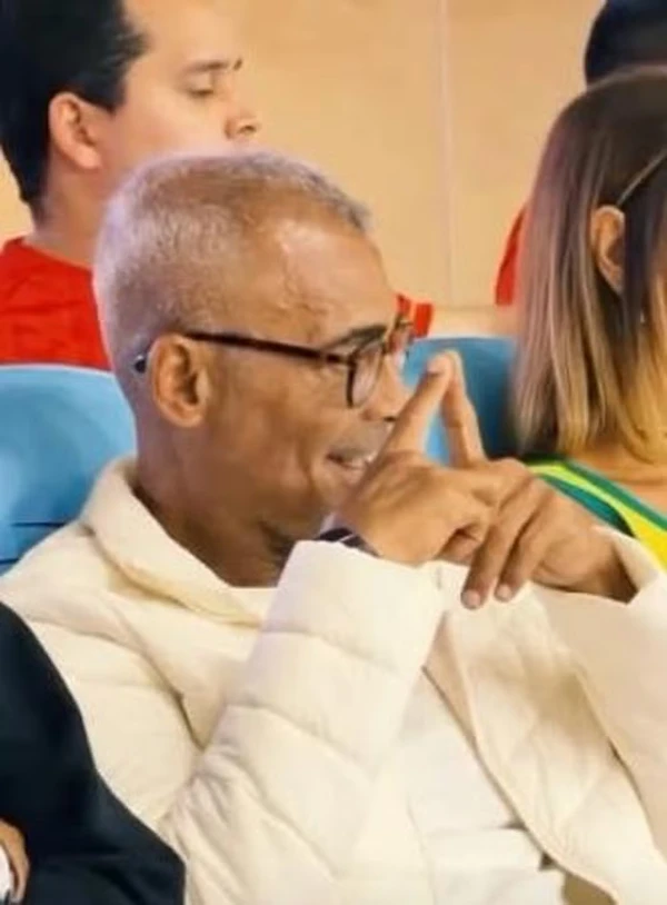 Romário ao lado de Bruna Machado  por Reprodução/Instagram