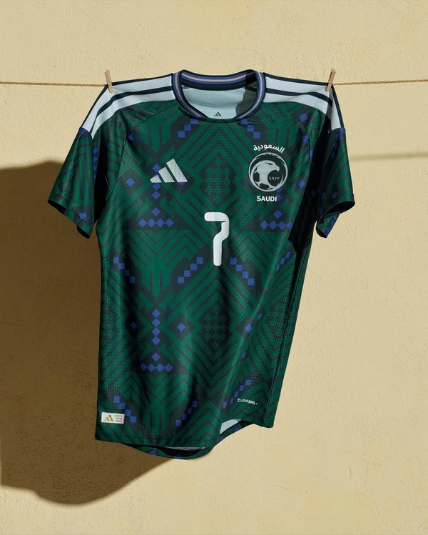 Uniforme da Arábia Saudita para Copa do Mundo 2026 por Divulgação