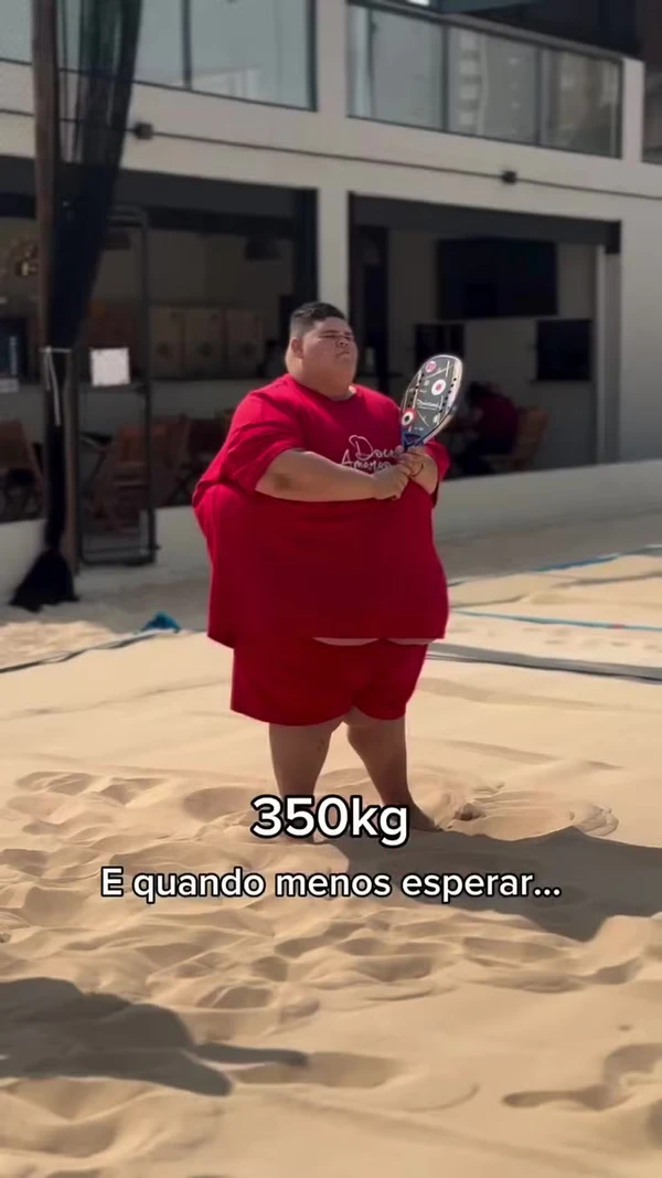 Antes de Gordão da XJ, ainda com 350 kg por Reprodução/Instagram