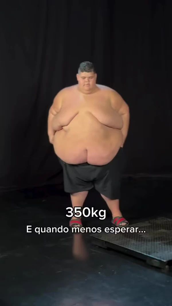 Antes de Gordão da XJ, ainda com 350 kg por Reprodução/Instagram