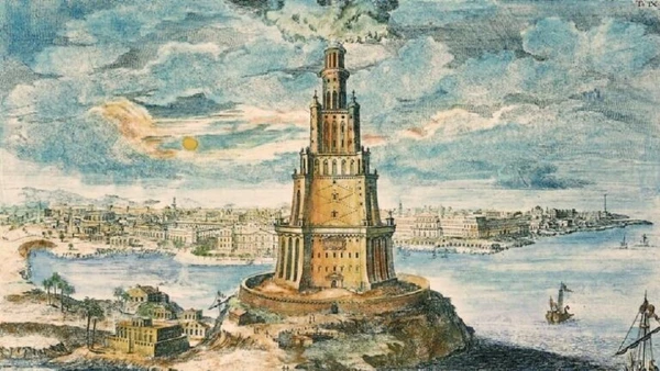 Farol de Alexandria por Johann Bernhard Fischer von Erlach / Wikimedia Commons