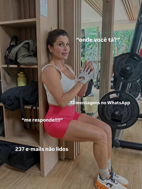Flávia Alessandra em treino na academia por Reprodução/Instagram