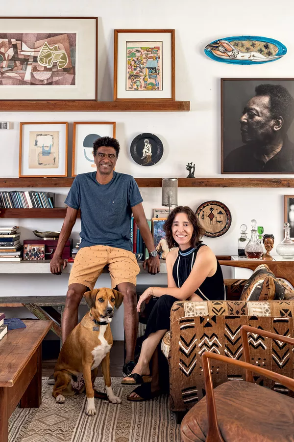 Hélio de la Peña vive em uma mansão de quase 500 m² no Leblon cercada por arte, livros e memórias da família por Divulgação/Casa Vogue