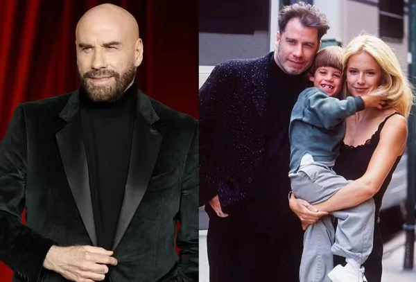 John Travolta, Kelly Preston e Jeff Travolta por Reprodução/Redes Sociais 