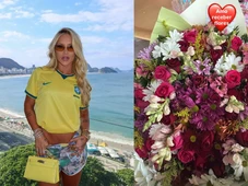 Imagem - Admirador secreto? Virgínia ganha buquê misterioso e esconde identidade do remetente