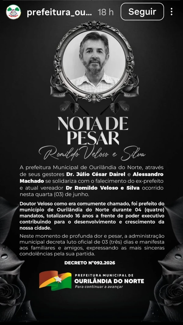 Ex-prefeito mata a ex-esposa durante assinatura de divórcio e tira a própria vida em seguida por Reprodução