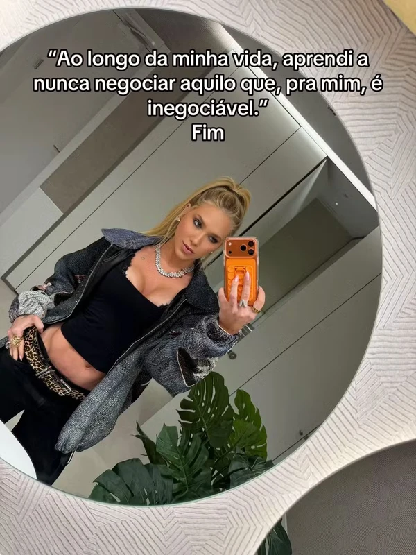 Logo após o anúncio do término com Vini Jr., Virginia publicou uma frase em seu TikTok por Reprodução 