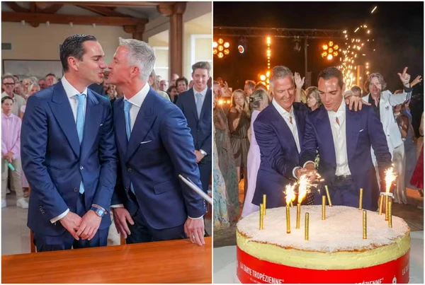 Ralf Schumacher e Etienne Bousquet-Cassagne se casaram na França por Reprodução/Instagram
