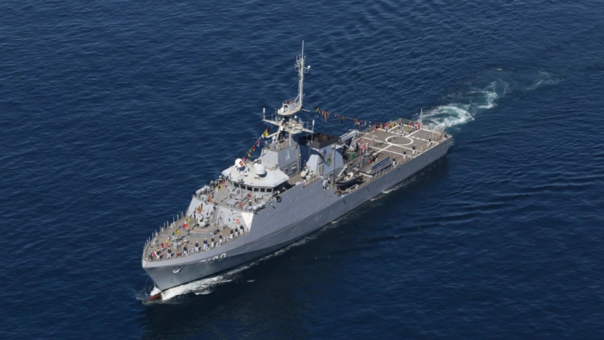 Navio-Patrulha Oceânico “Amazonas” é o nono navio na Marinha do Brasil a ostentar esse nome, em homenagem ao Rio e Estado do mesmo nome
